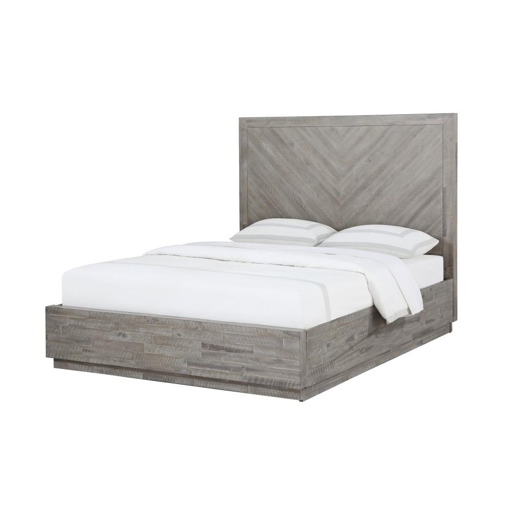 Contemporary, Rustic Storage Bed ALEXANDRA STORAGE 5RS3P6 in Latte 