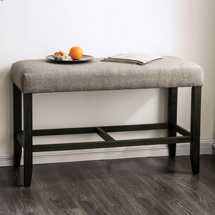 

    
Rustic Light Gray Solid Wood Counter Height Bench Furniture of America CM3736LG-PBN Brule
