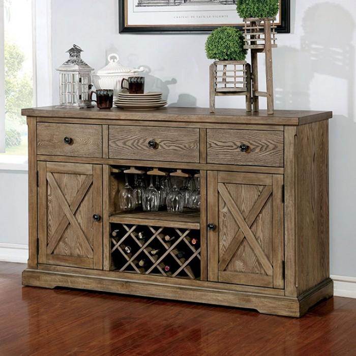 

                    
Buy Rustic Light Oak & Beige Solid Wood Dining Room Set 10pcs Furniture of America Julia
