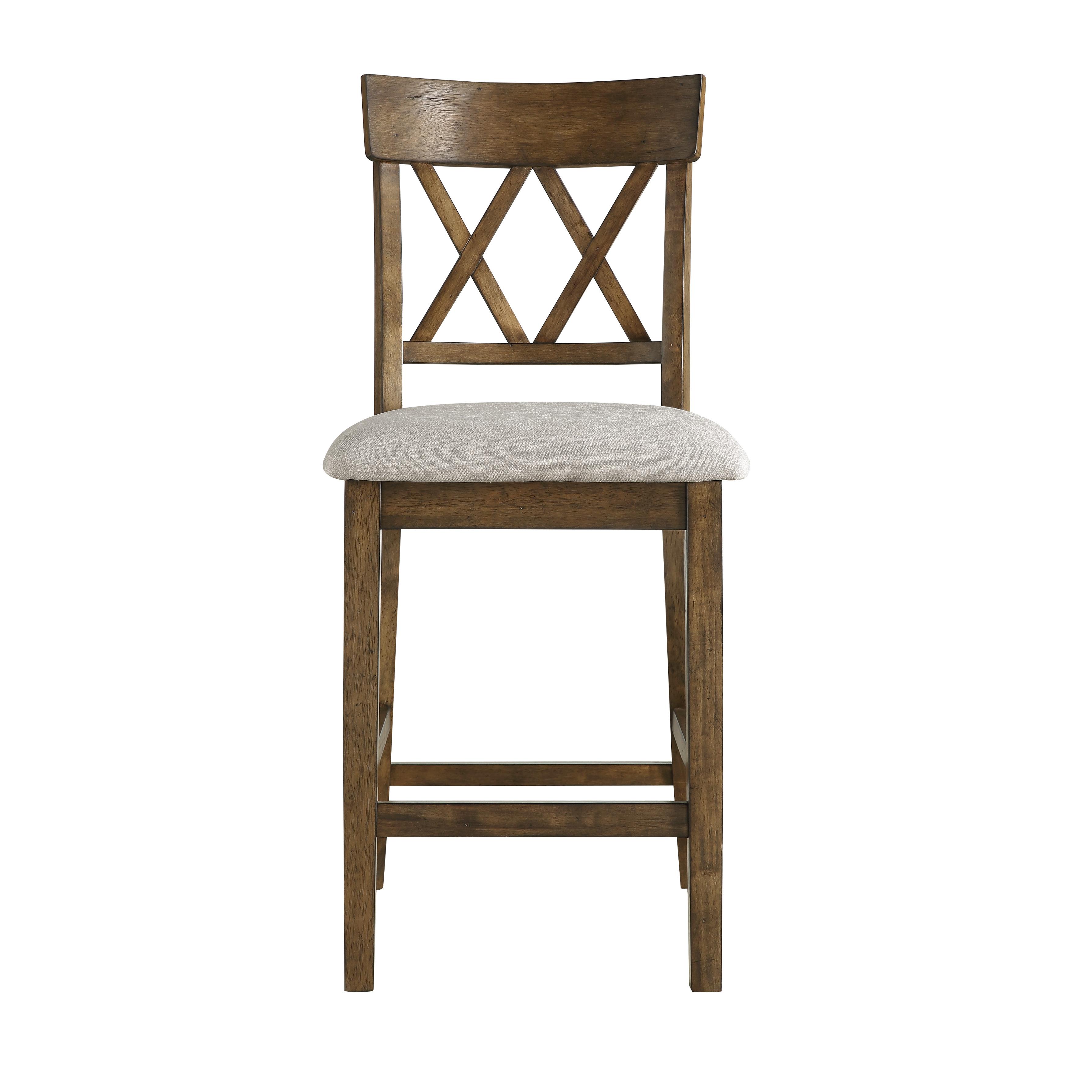

    
Rustic Light Oak Wood Counter Height Chair Set 2pcs Homelegance 5716RFAK-24S2 Balin
