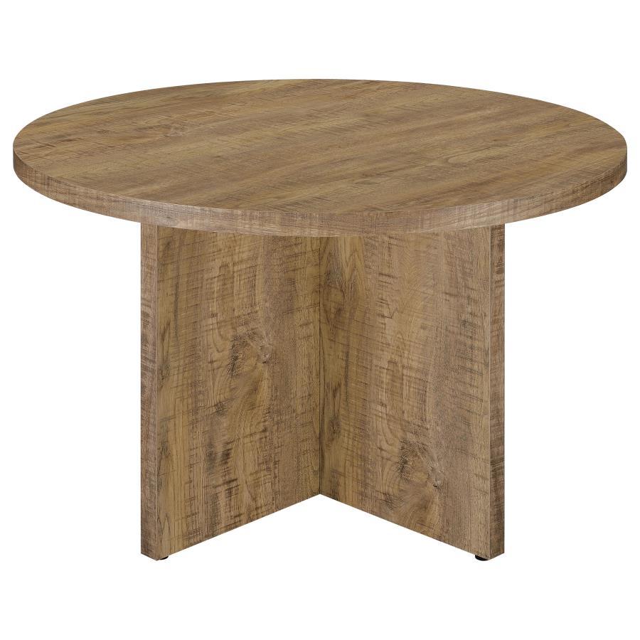 

    
Coaster Jamestown Round Dining Table 183021-T Dining Table Wood/Natural/Brown 183021-T
