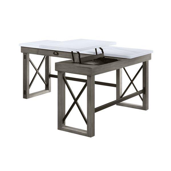 

                    
Acme Furniture OF00056 Talmar Writing Desk Gray  Purchase 

