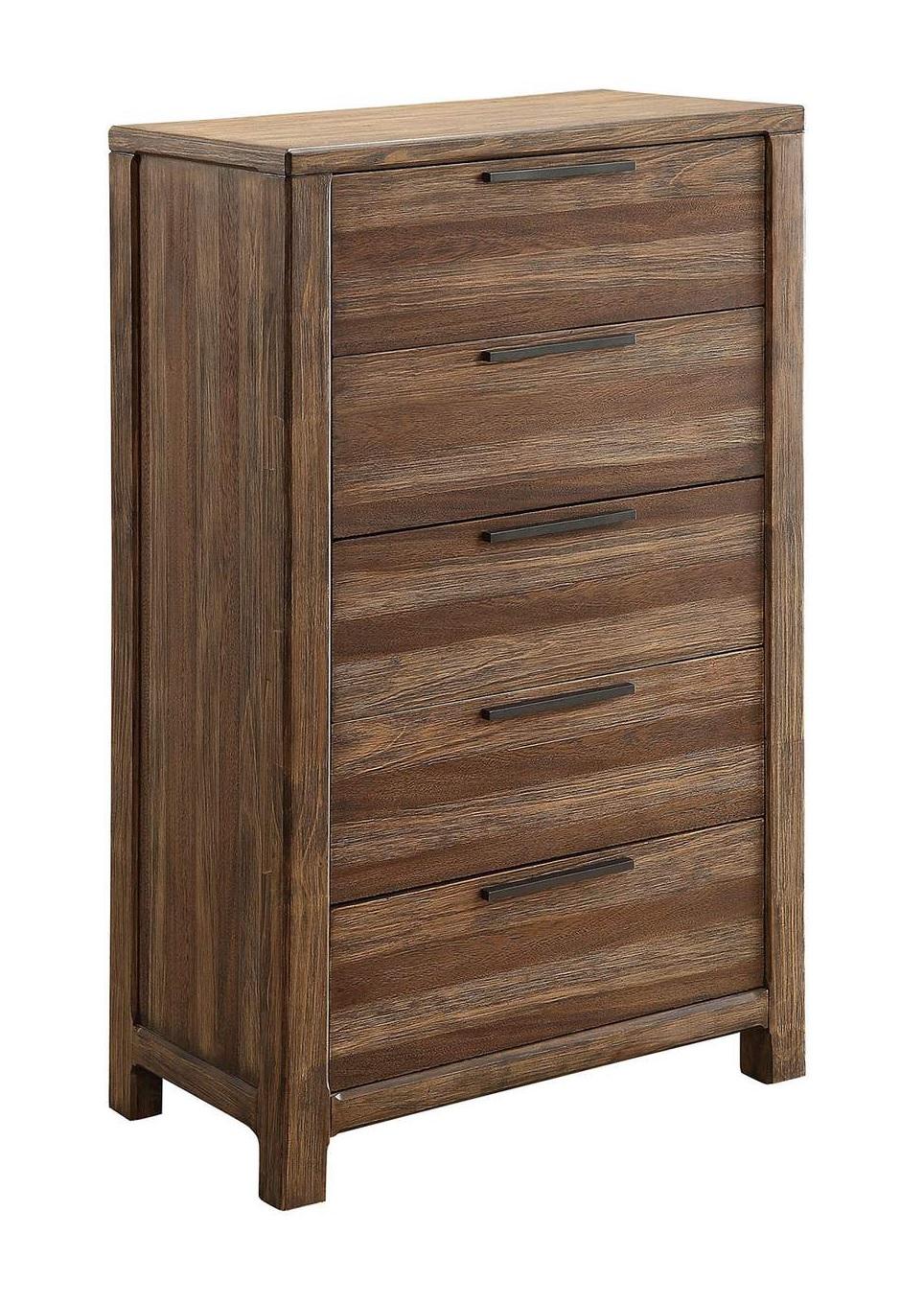 

    
Rustic Natural & Beige Solid Wood Chest Furniture of America CM7576C Hankinson
