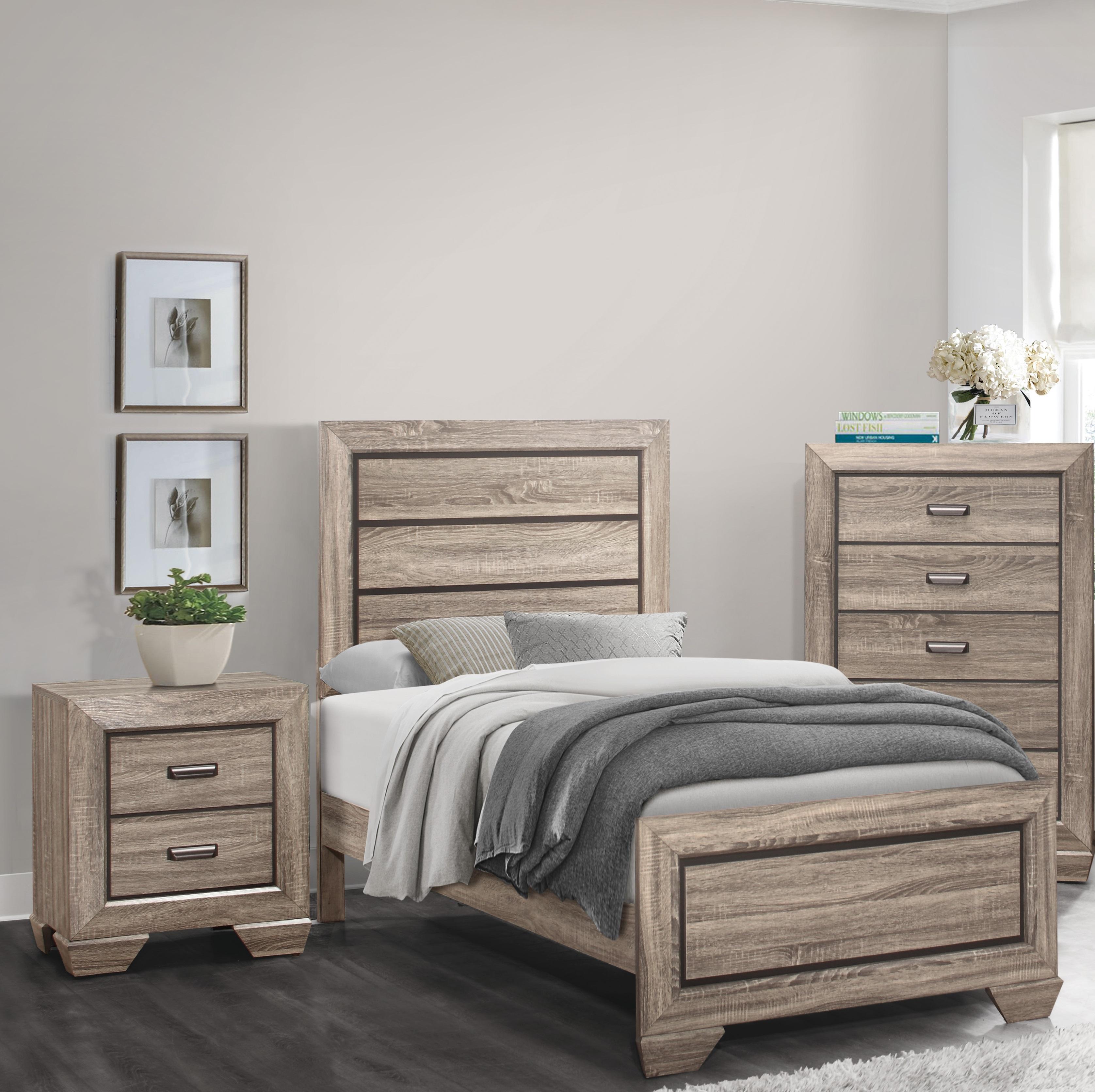 

    
Rustic Natural Finish Wood Twin Bedroom Set 3pcs Homelegance 1904T-1* Beechnut
