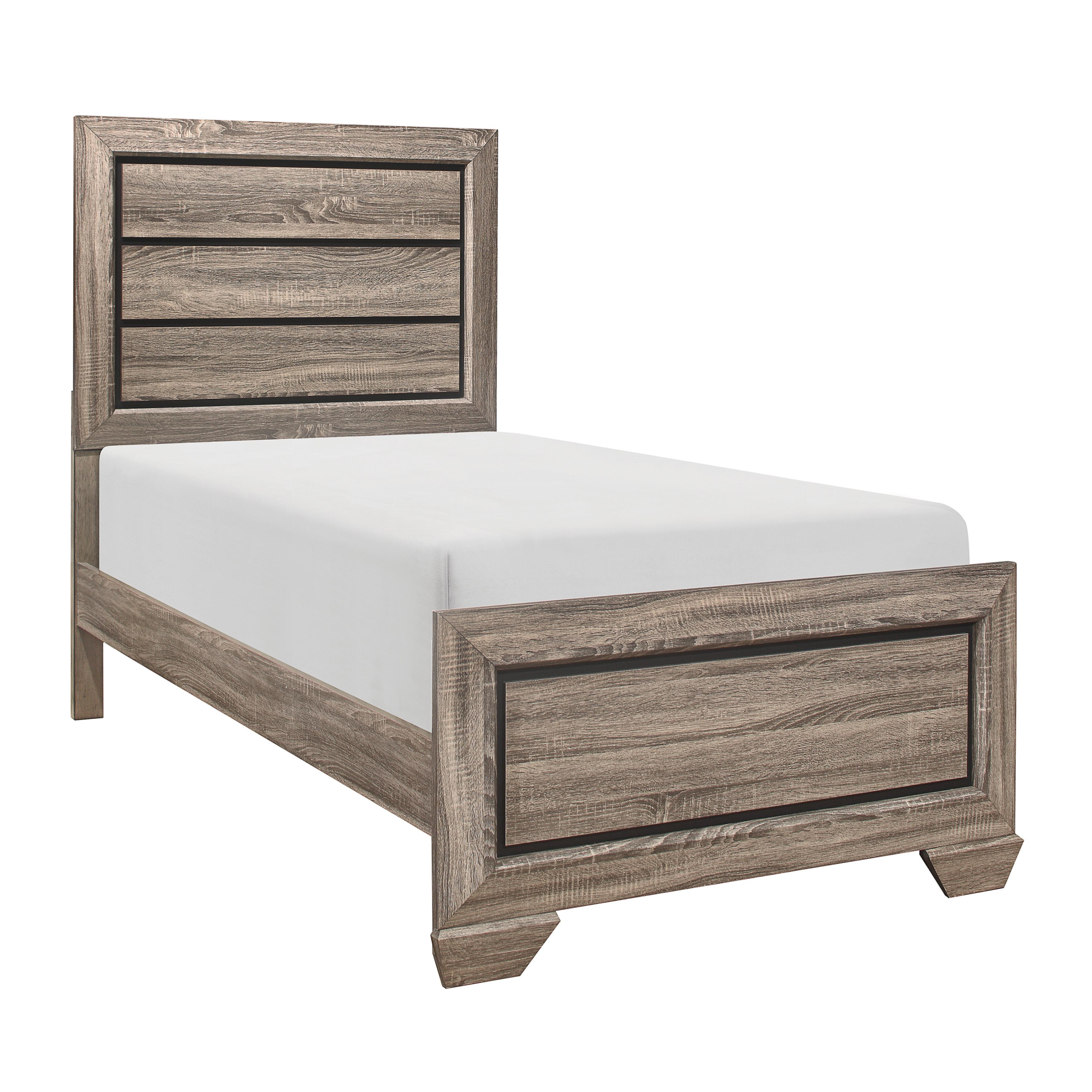 

    
Rustic Natural Finish Wood Twin Bedroom Set 6pcs Homelegance 1904T-1* Beechnut
