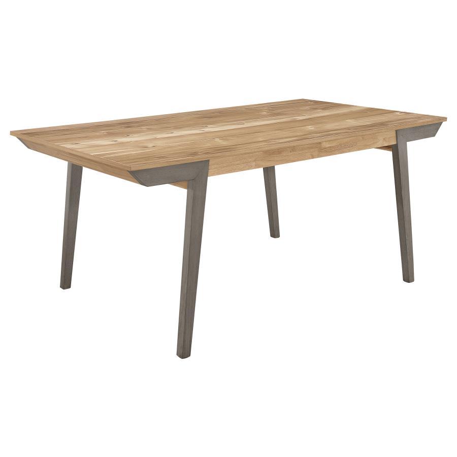 

    
Rustic Natural/Gray Wood Dining Table Set 5PCS Coaster Nogales 109811
