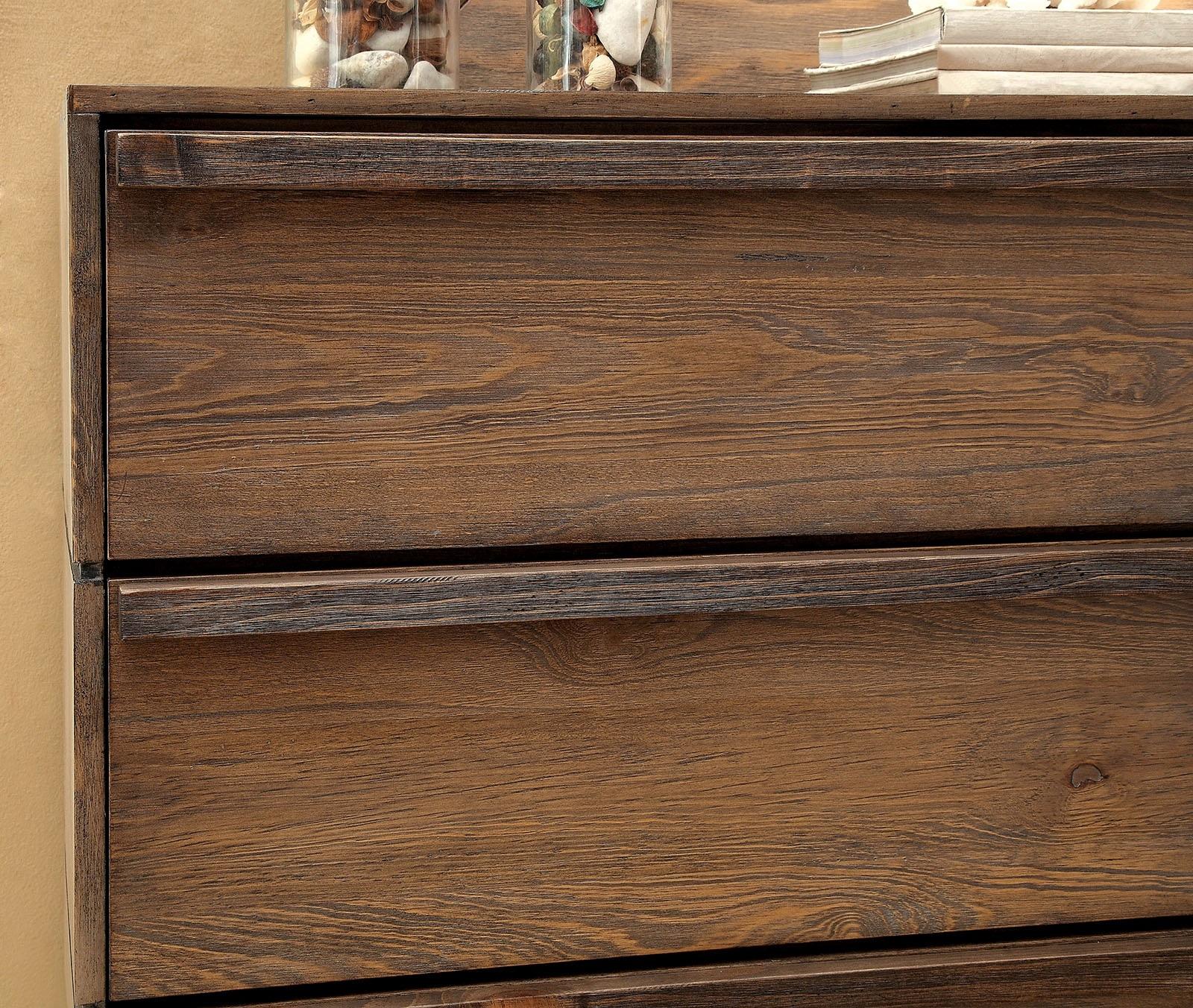 

    
Rustic Natural Solid Wood Dresser w/Mirror Furniture of America CM7623D*M Coimbra
