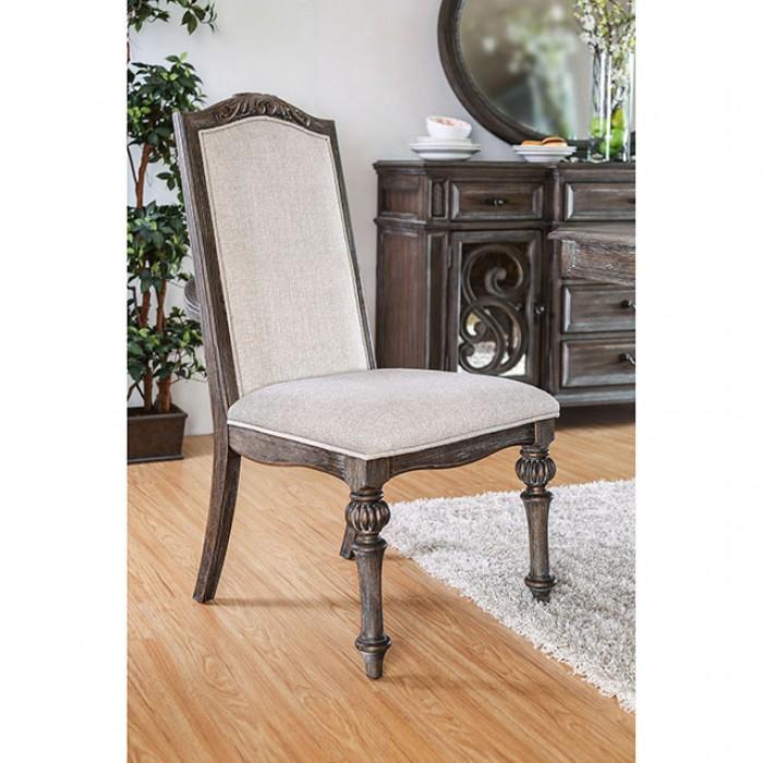 

    
Rustic Natural Tone & Ivory Side Chairs Set 2pcs Furniture of America CM3150SC-2PK Arcadia
