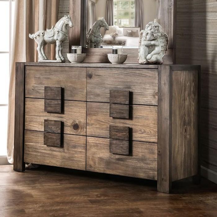 

    
Rustic Natural Tone Solid Wood Dresser With Mirror 2PCS Furniture of America Janeiro CM7628D-2PCS
