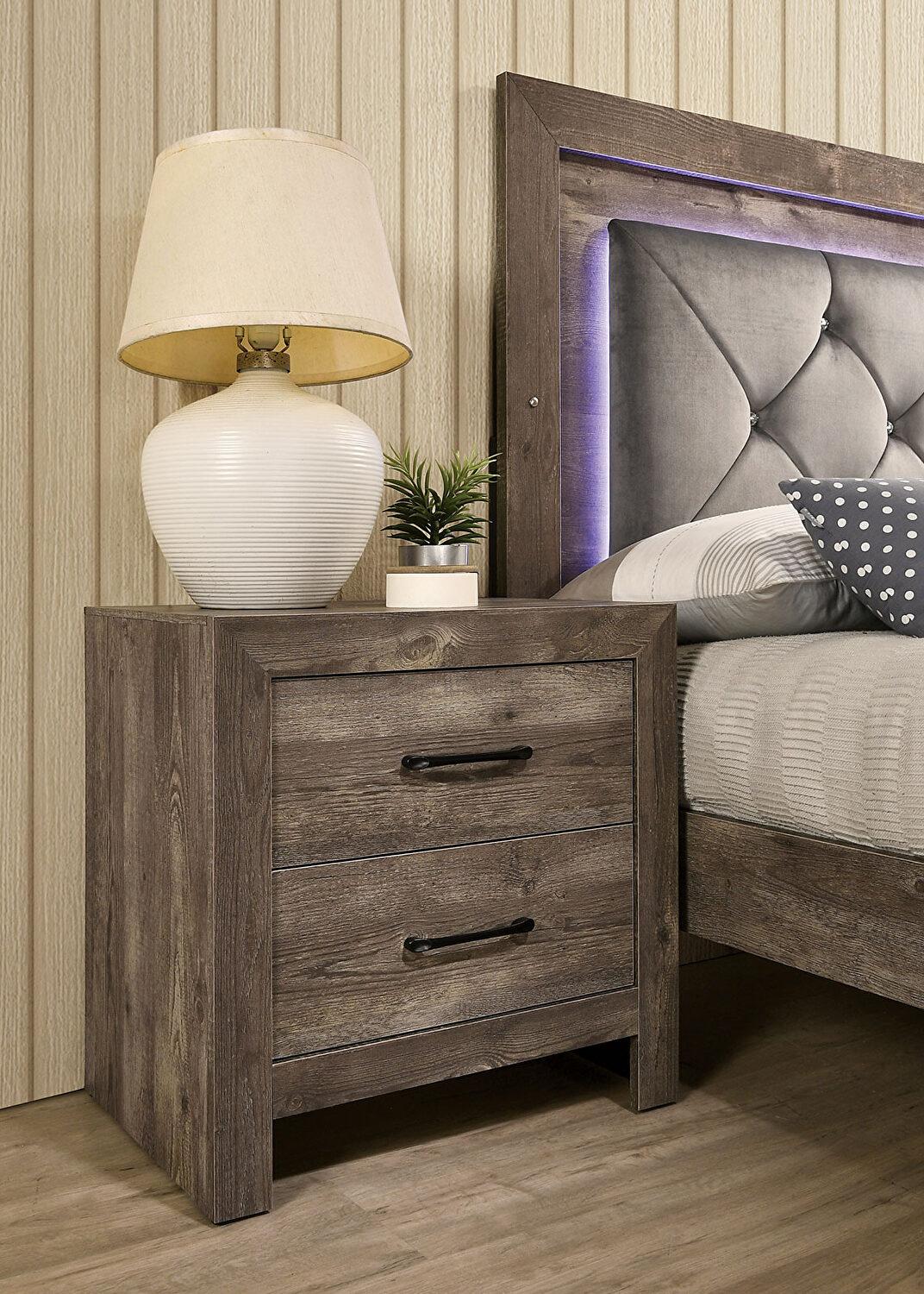 

                    
Furniture of America CM7148-CK-3PC Larissa Platform Bedroom Set Natural  Purchase 
