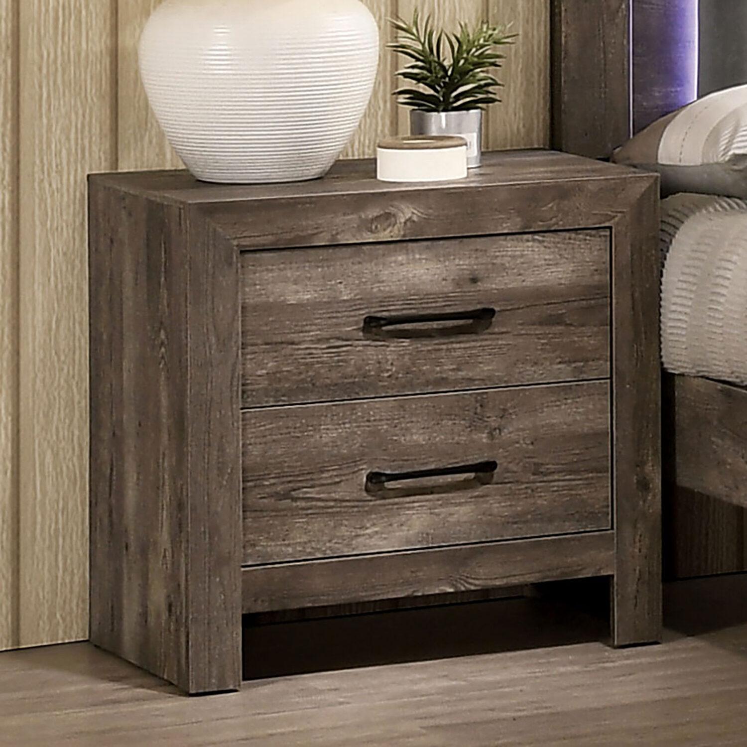 

    
Rustic Natural Tone Wood Nightstand Furniture of America CM7149N Larissa
