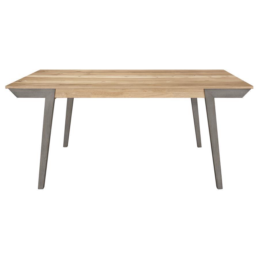 

    
Coaster Nogales Dining Table 109811-T Dining Table Natural/Gray 109811-T
