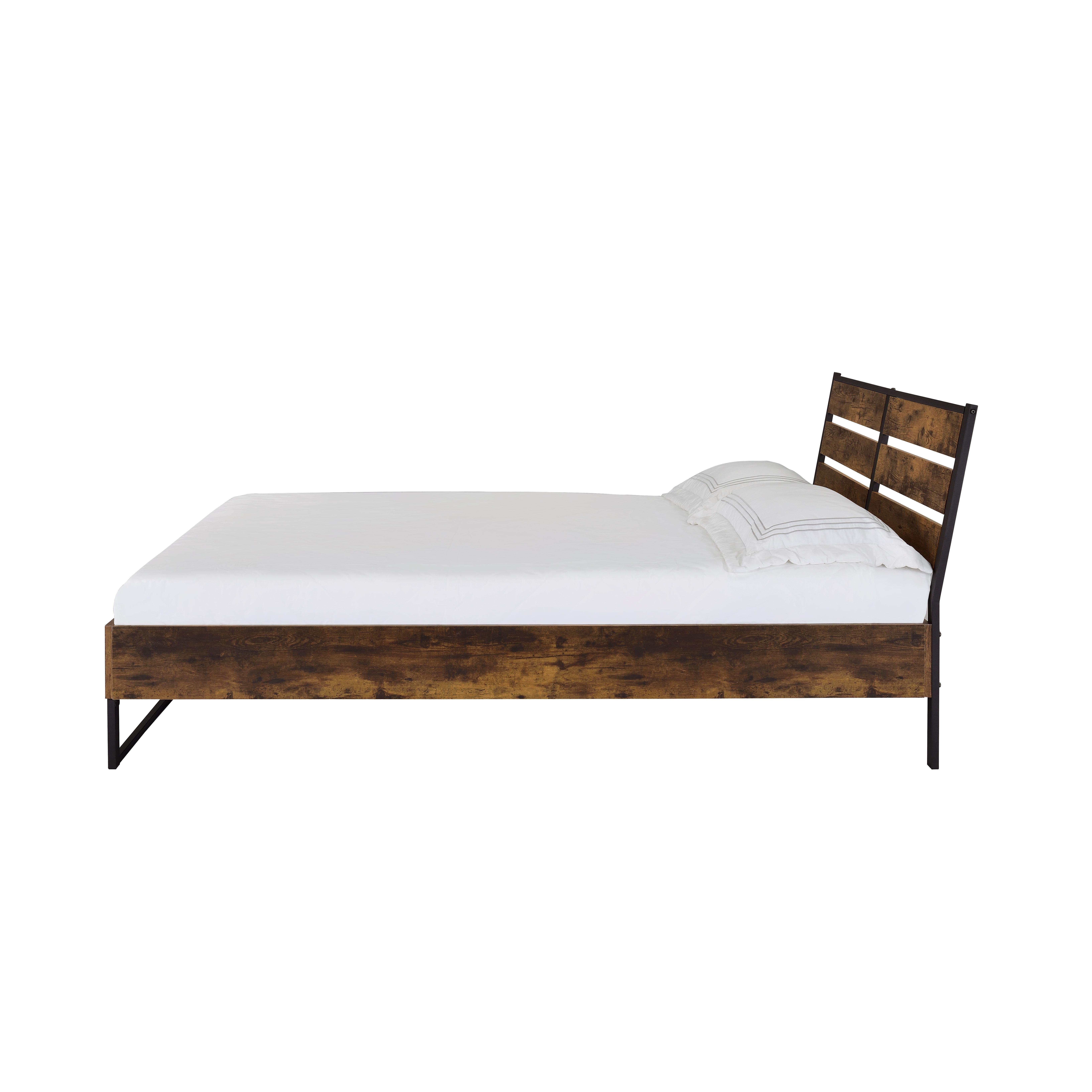 

    
Acme Furniture Juvanth Bedroom Set Rustic Brown 24247EK-5pcs
