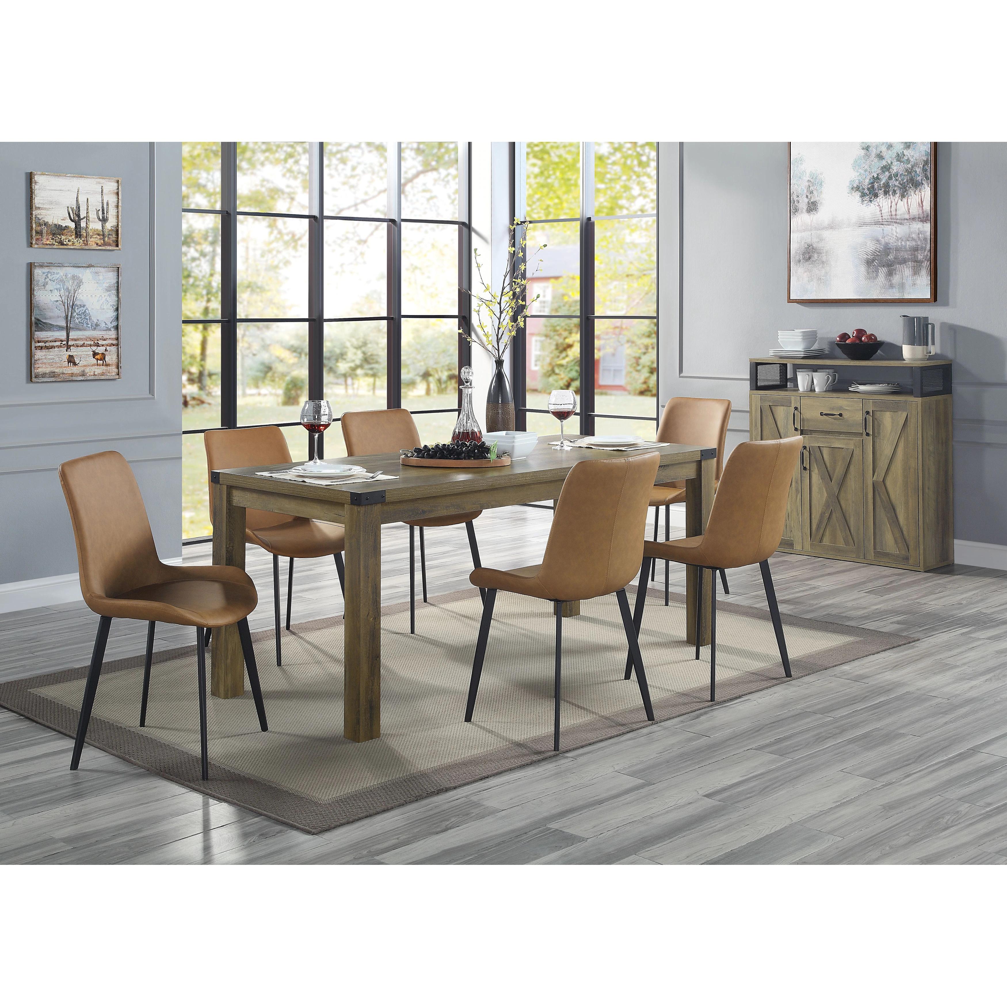 

                    
Acme Furniture Abiram Dining Table Brown Oak  Purchase 
