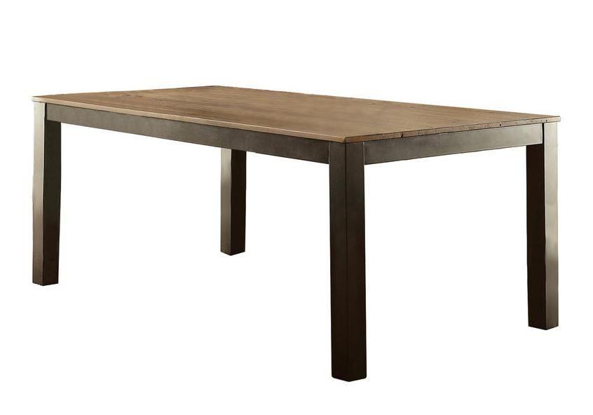 

    
Rustic Oak Solid Wood Dining Table Furniture of America CM3564T Marshall
