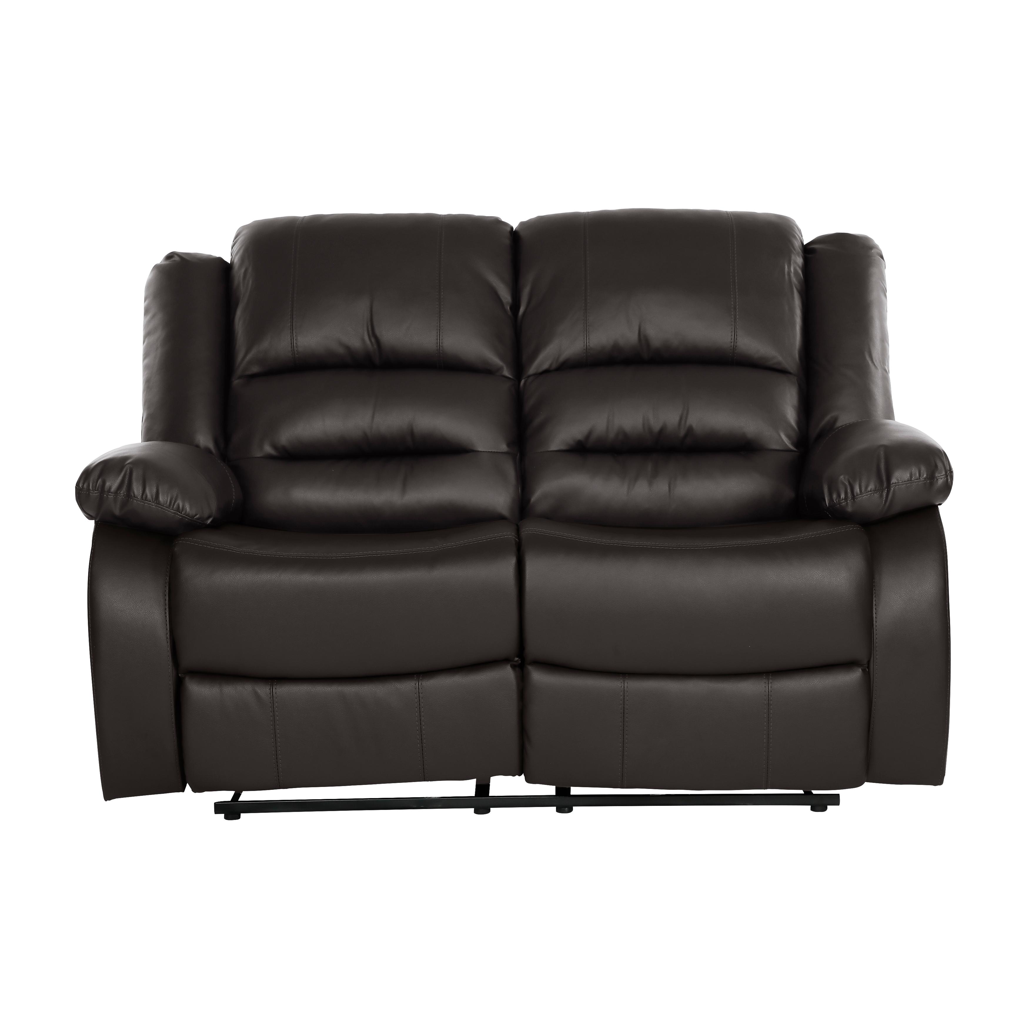 Transitional Recliner Loveseat Jarita Recliner Loveseat 8329BRW-2-L 8329BRW-2-L in Brown Faux Leather