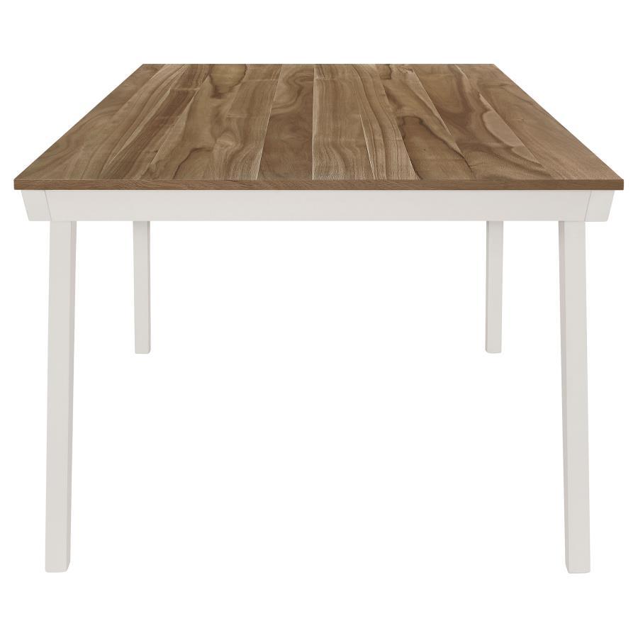 

    
Coaster Nogales Dining Table 122301-T Dining Table Natural/White 122301-T
