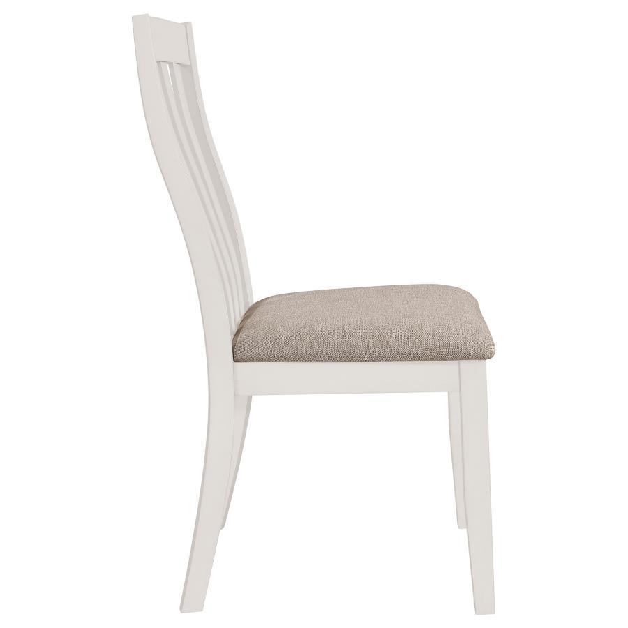 

    
 Order  Rustic Off White Wood Side Chair Set 2PCS Coaster Nogales 122302
