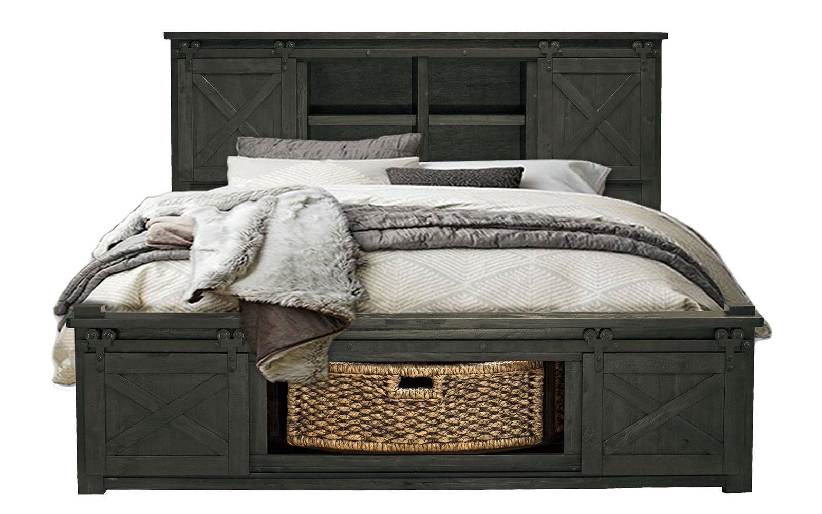 

    
Rustic Queen Rotating Storage Bed Charcoal SUVCL5032 A-America Sun Valley
