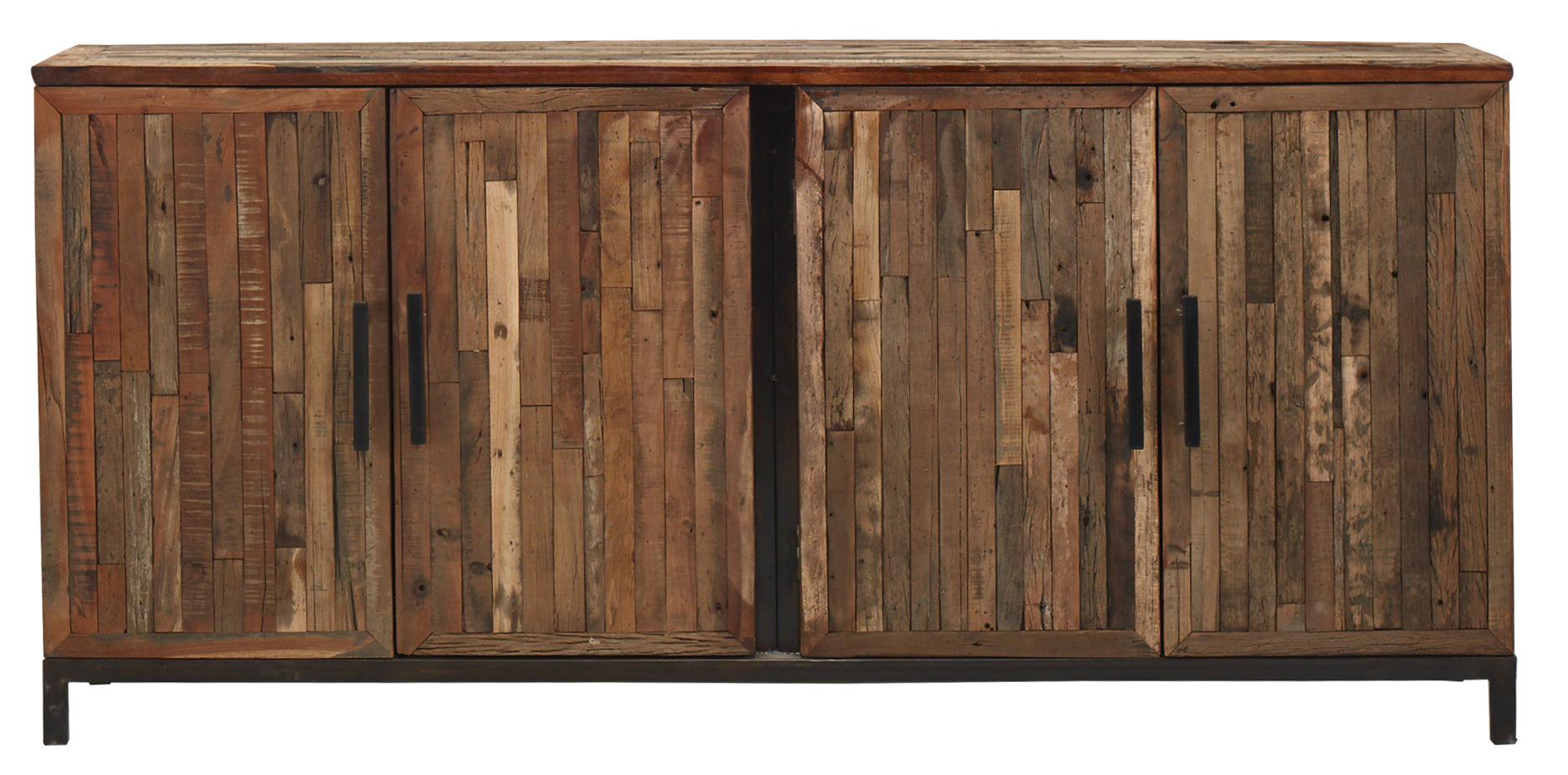 

    
Rustic Reclaimed Brown Solid Wood Sideboard JAIPUR HOME DSE-1616 Ironwood
