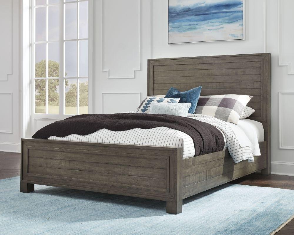 

    
Rustic Style Dusty Dawn Finish Panel CAL King Bed WILLIAM by Modus Furniture
