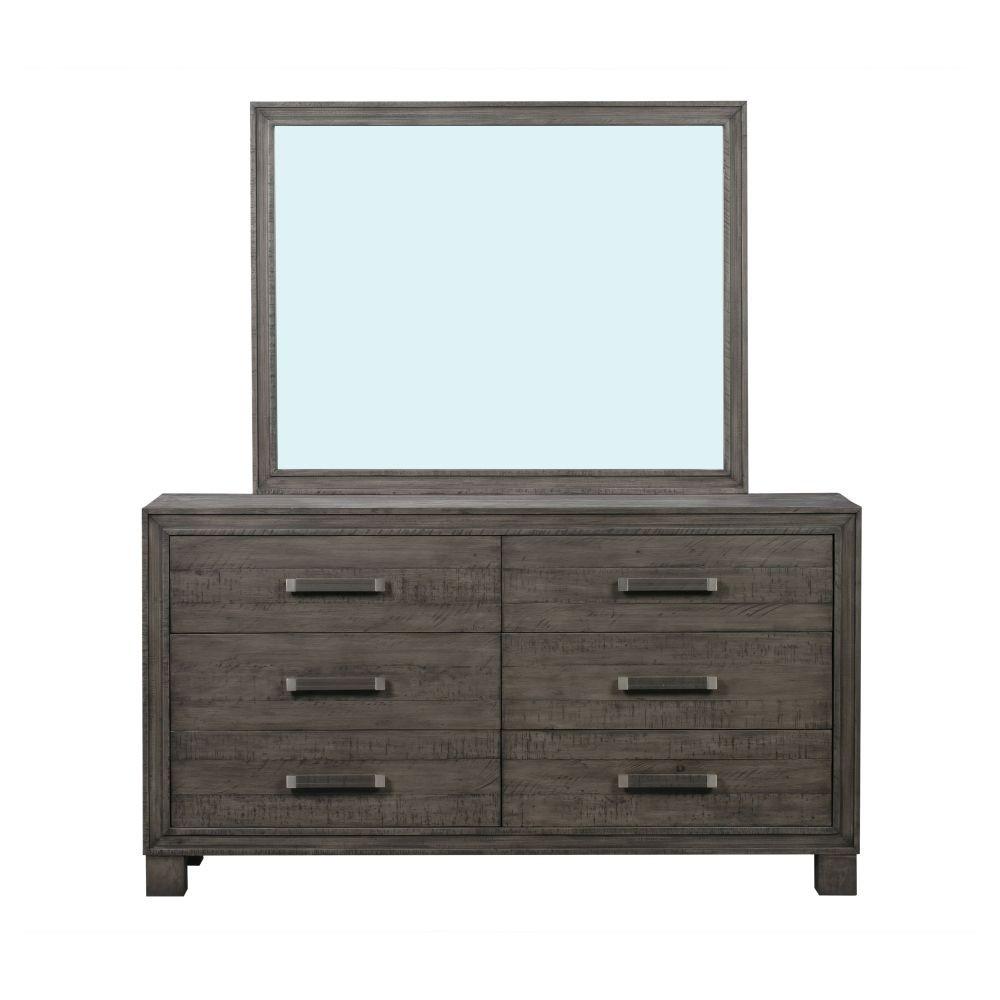 

    
 Photo  Rustic Style Dusty Dawn Finish Panel King Bedroom Set 5Pcs w/Chest WILLIAM by Modus Furniture
