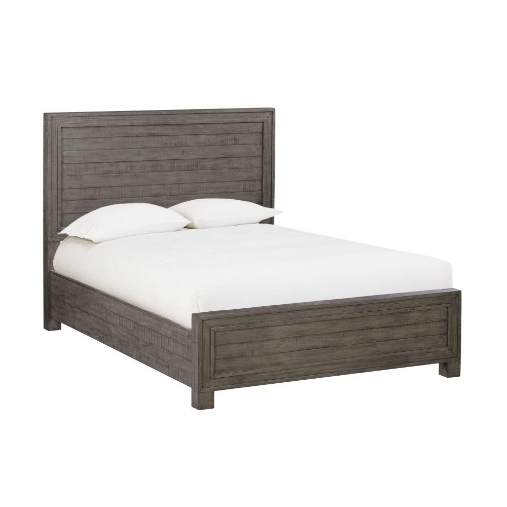 

    
Rustic Style Dusty Dawn Finish Panel Queen Bed WILLIAM by Modus Furniture
