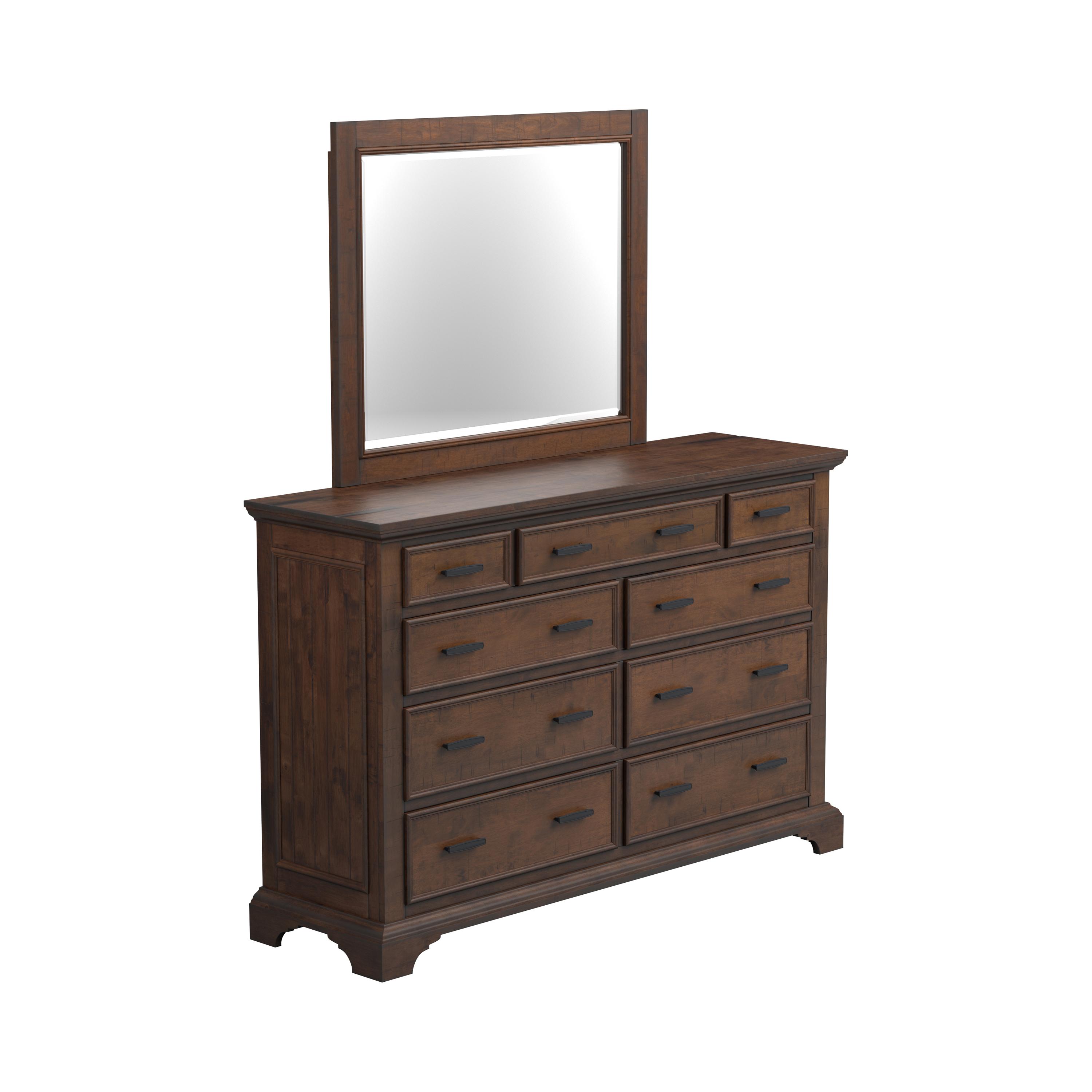 

    
Rustic Vintage Bourbon Solid Wood Dresser w/Mirror Coaster 203893 Elk Grove
