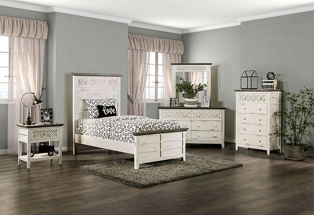 

                    
Furniture of America EM7079IV-T Myrtlemoore Panel Bed Ivory  Purchase 
