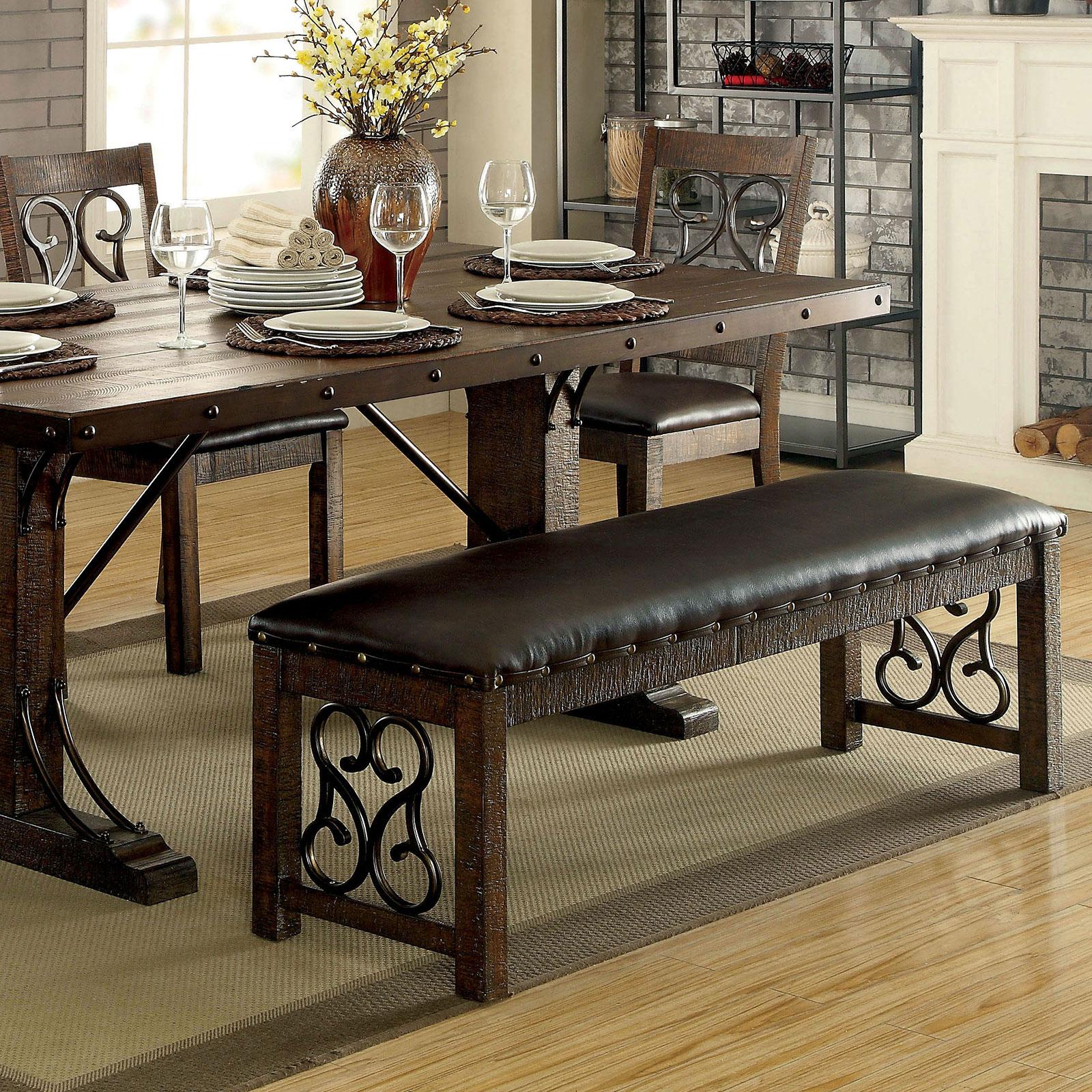 

    
CM3465T-6PC Furniture of America Dining Table Set
