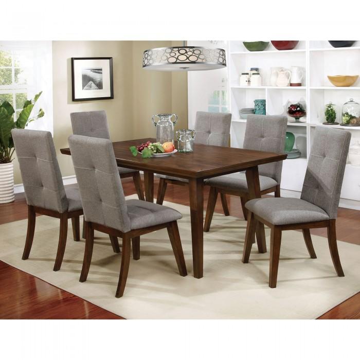 

    
Furniture of America CM3354T Abelone Dining Table Walnut CM3354T

