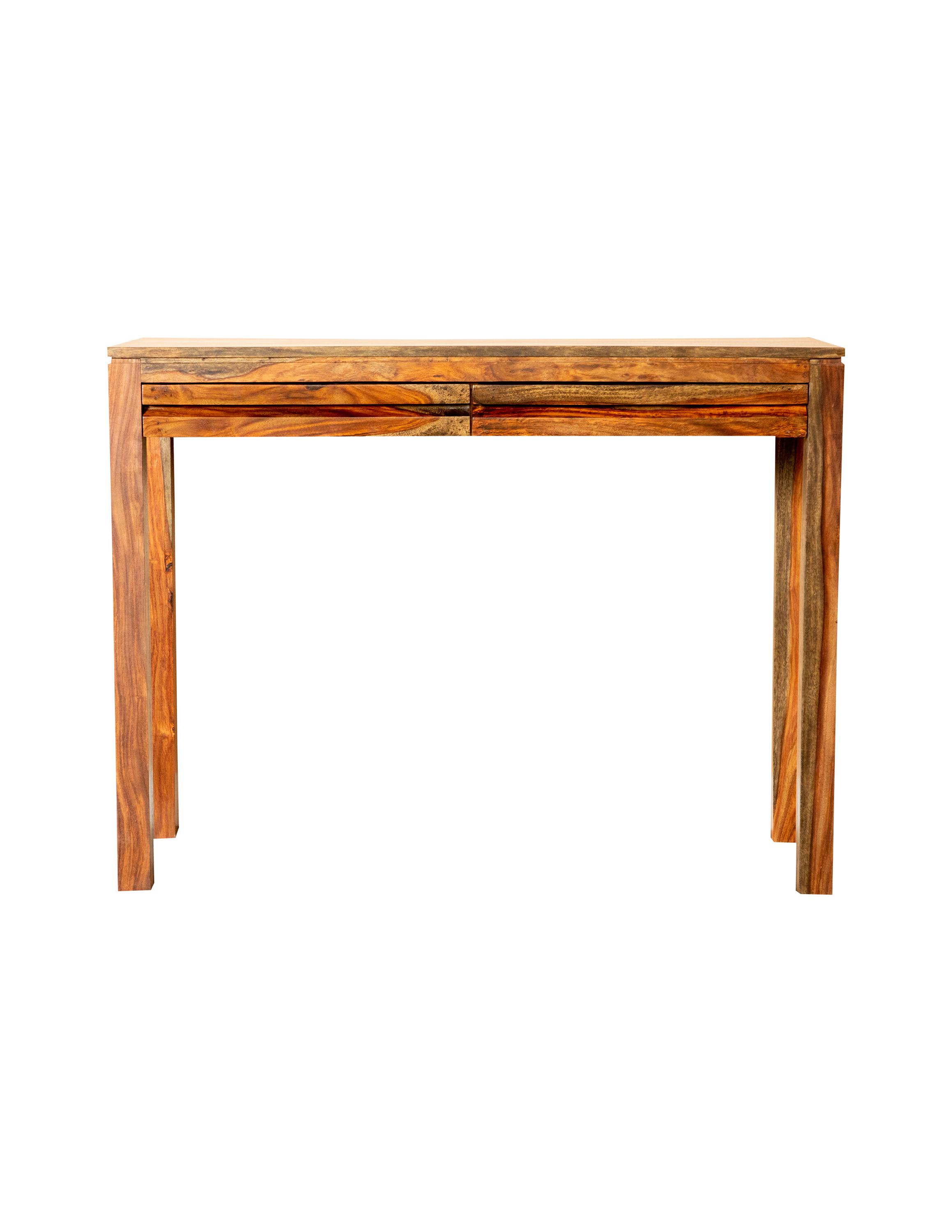 

    
Rustic Warm Chestnut Solid Sheesham Console Table Coaster 935867
