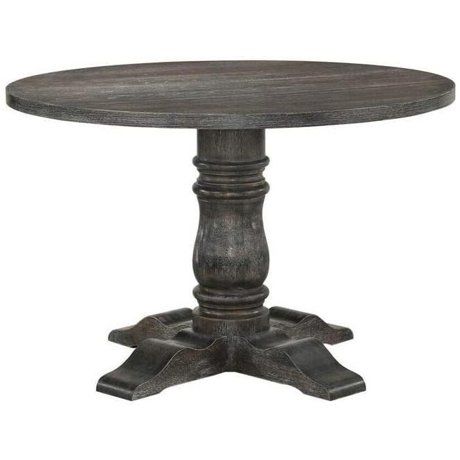 

    
Rustic Weathered Gray Dining Table by Acme Leventis 74640
