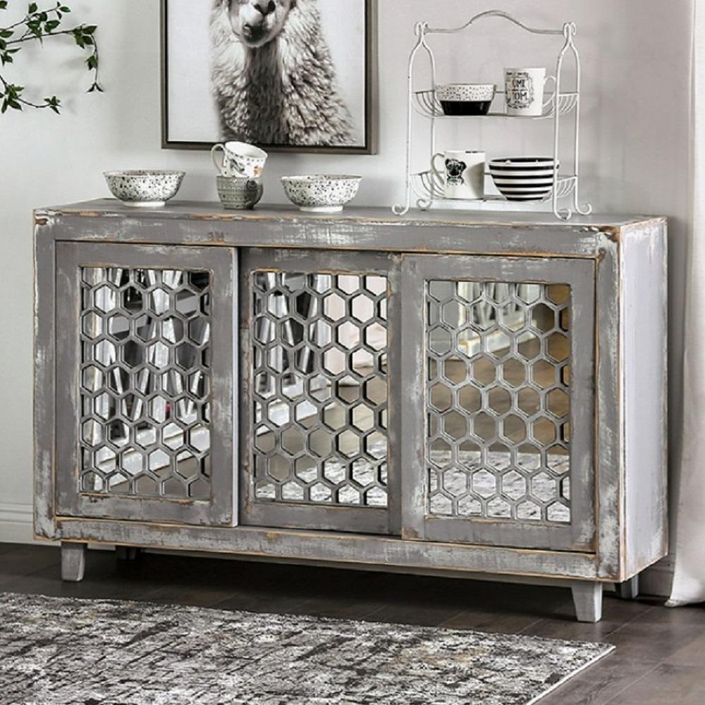 

    
Rustic Weathered Gray Solid Wood Brazilian Pine Cabinet Furniture of America EM-AC091GY Brianna
