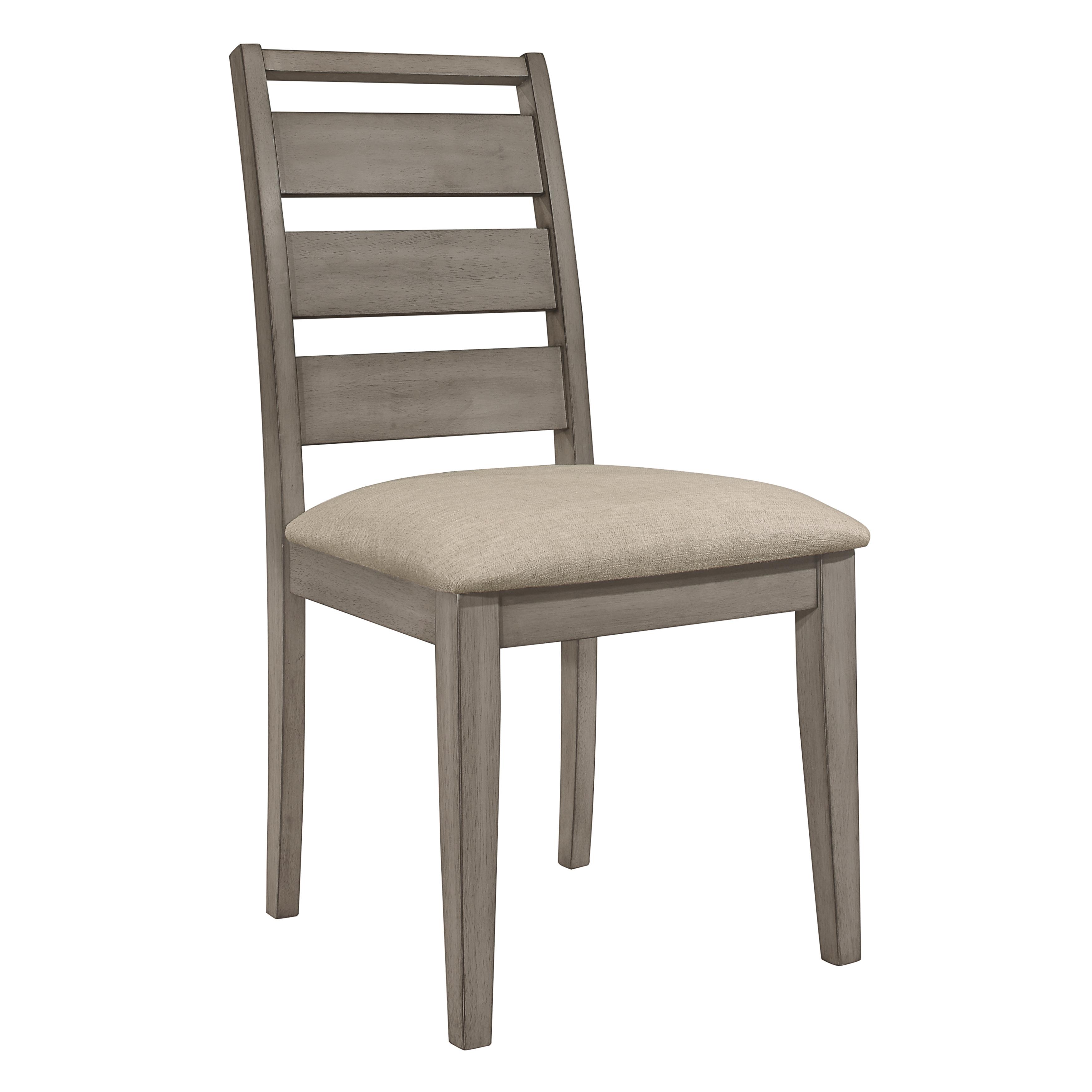 Rustic Side Chair Set 1526S Bainbridge 1526S in Gray Fabric