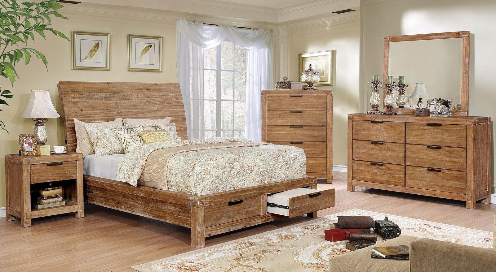 

                    
Furniture of America CM7361-CK Dion Storage Bed Oak  Purchase 
