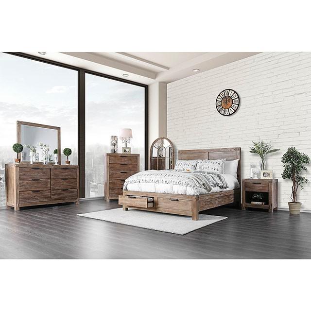 

    
Rustic Light Oak Solid Wood California King Bed Set 3PCS Furniture of America Wynton CM7360-CK-3PCS
