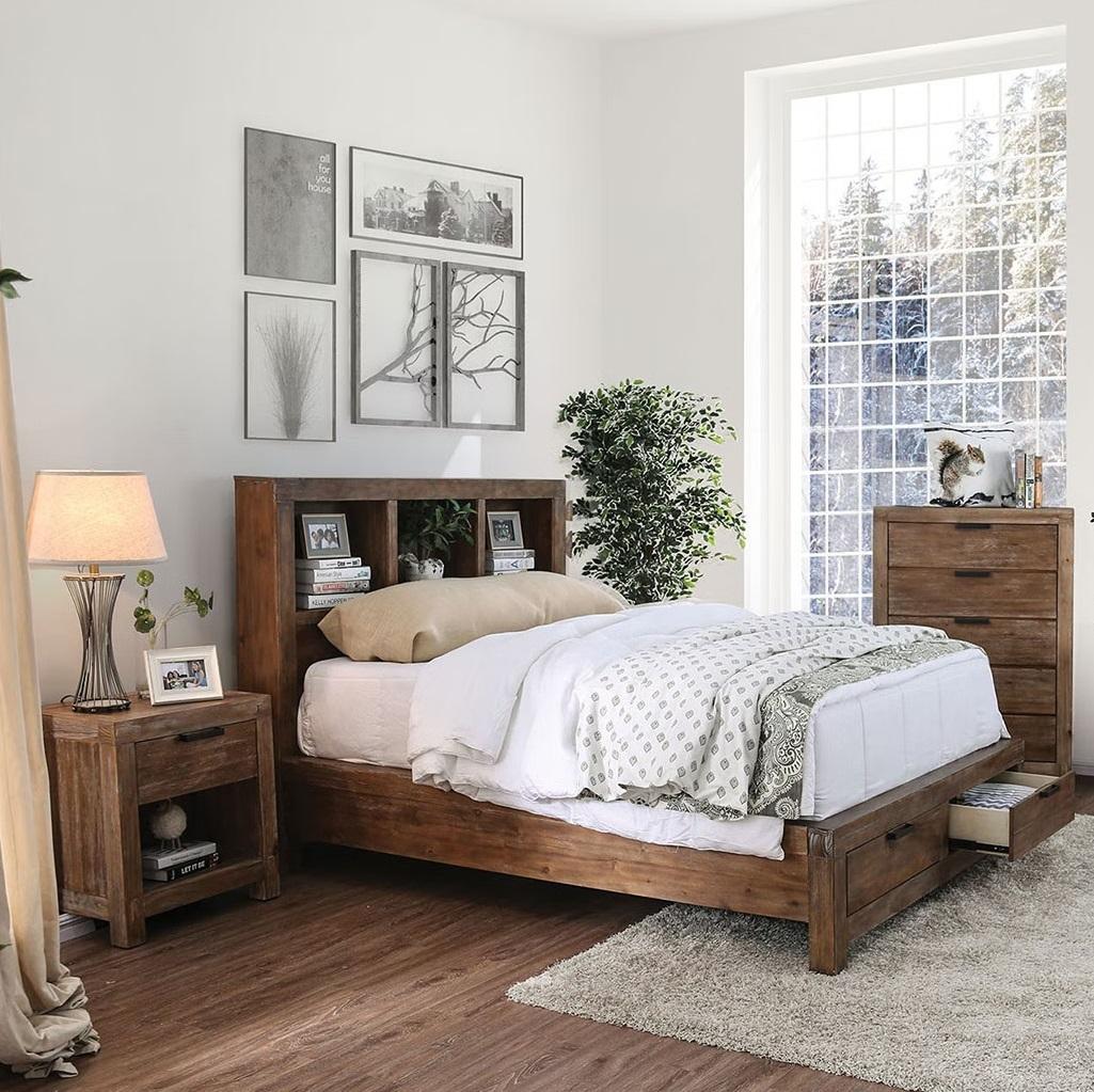 

    
Rustic Weathered Light Oak Solid Wood CAL Bedroom Set 3pcs Furniture of America CM7360BC Mcallen
