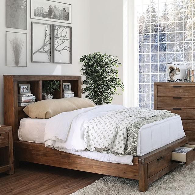 

    
Rustic Light Oak Solid Wood King Bed Furniture of America Mcallen CM7360BC-EK
