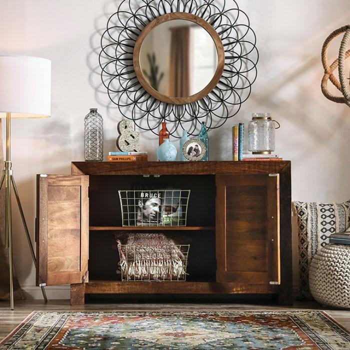 

    
Rustic Weathered Natural Tone Mango Hardwood Cabinet Furniture of America FOA51019 Galanthus
