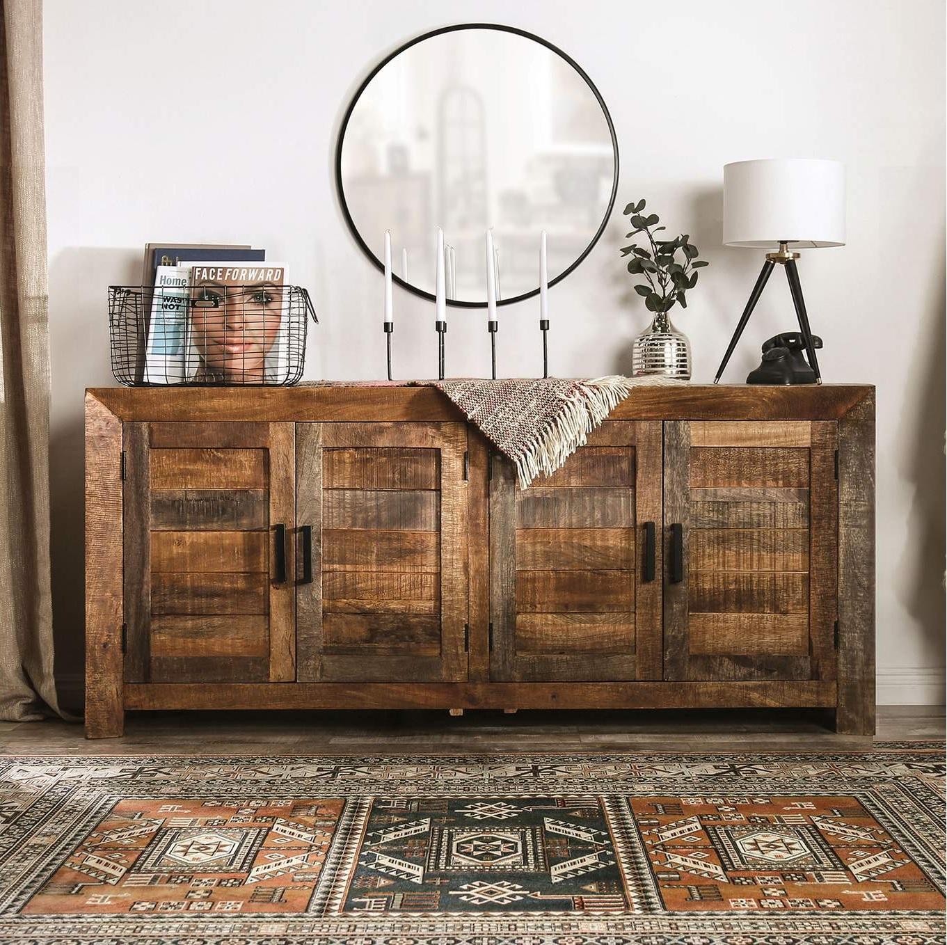 

    
Rustic Weathered Natural Tone Mango Hardwood Cabinet Furniture of America FOA51020 Galanthus
