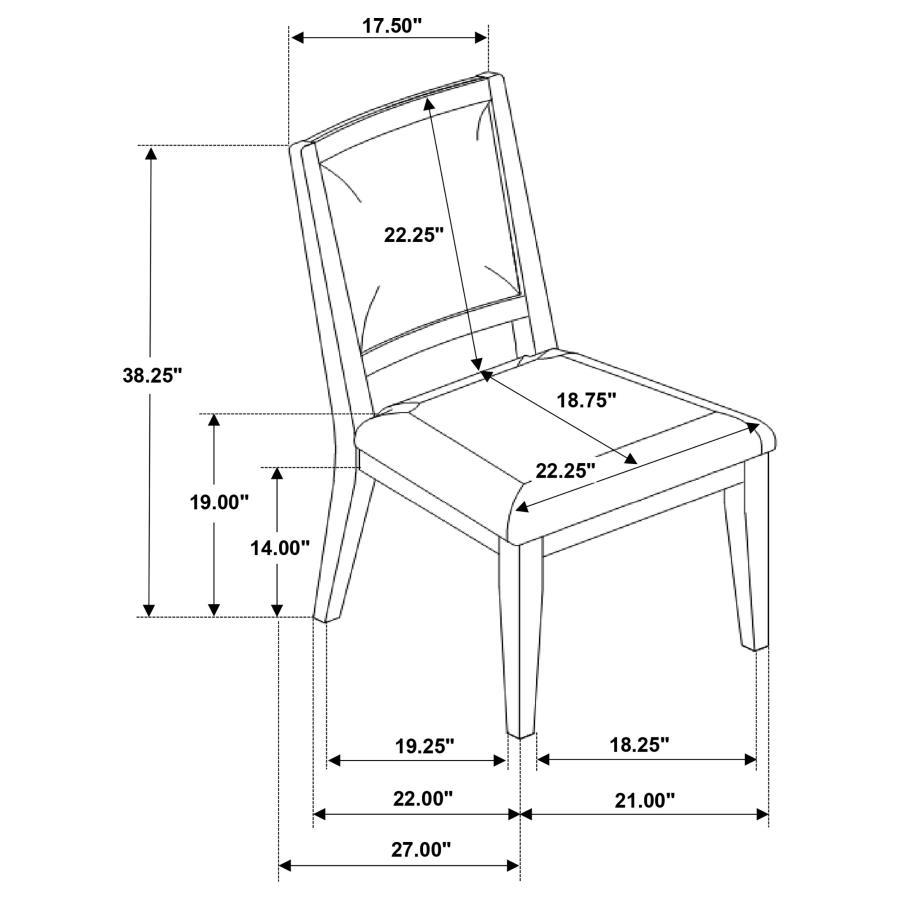 

    
 Shop  Rustic White/Beige Wood Side Chair Set 2PCS Coaster Trofello 123122
