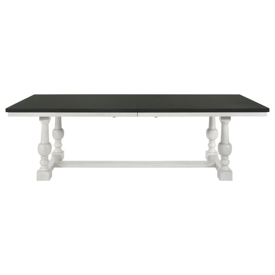 

                    
Coaster Aventine Dining Table 108241-T Dining Table Vintage White/Charcoal  Purchase 
