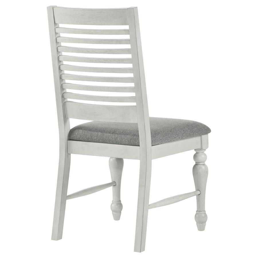 

    
108242-SC-2PCS Rustic White/Dark Grey Wood Side Chair Set 2PCS Coaster Aventine 108242
