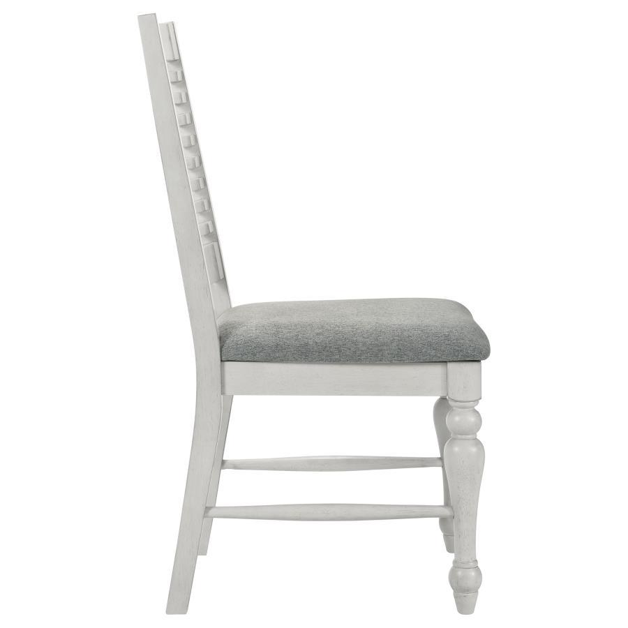 

                    
Buy Rustic White/Dark Grey Wood Side Chair Set 2PCS Coaster Aventine 108242
