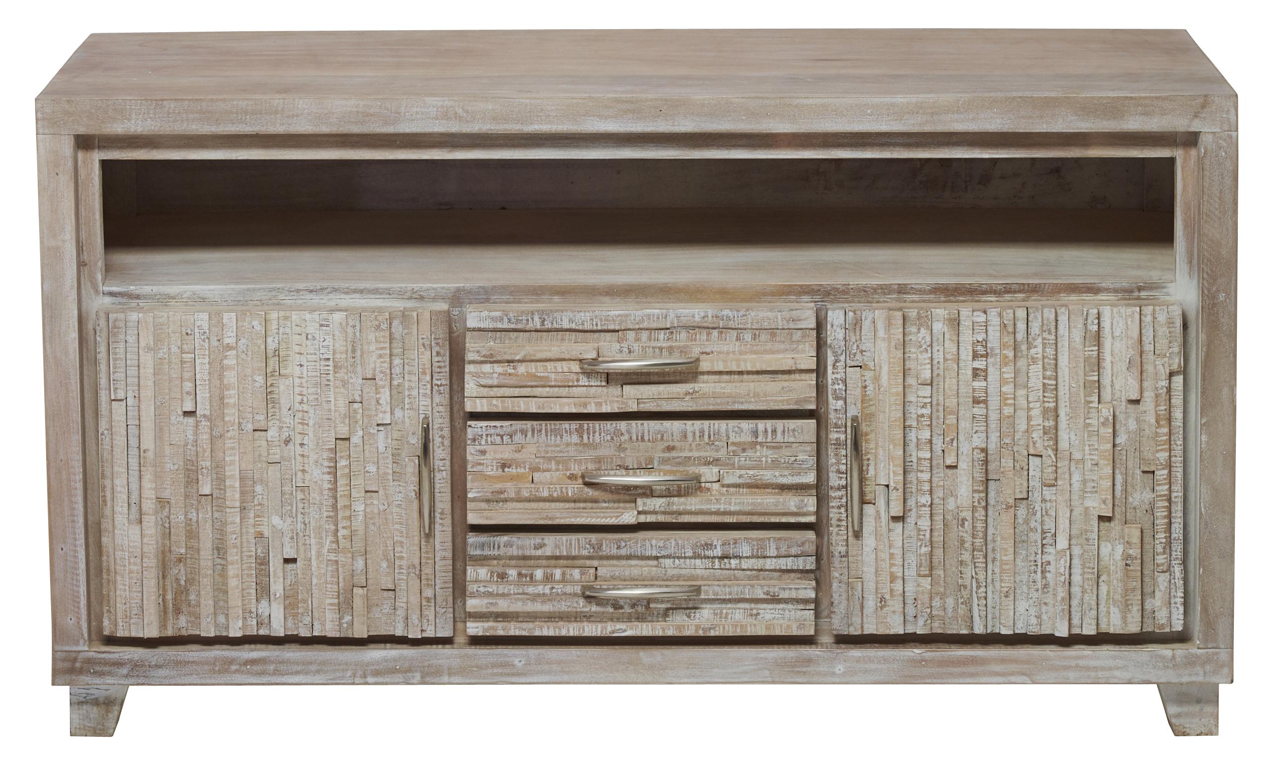 Rustic Media Sideboard UCS-6971 Tremont UCS-6971 in whitewash 