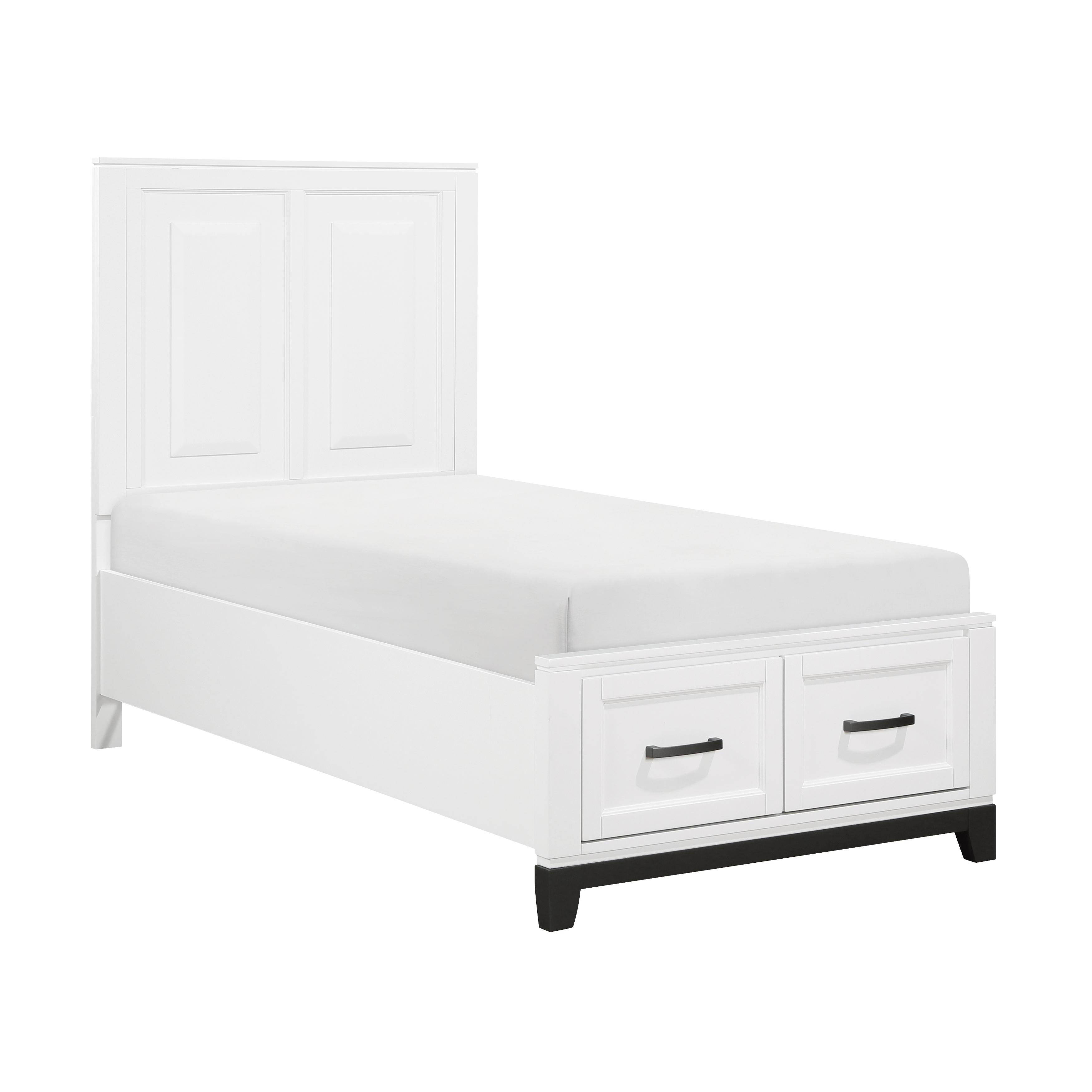 

        
Homelegance Garretson Twin Platform Bedroom Set 6PCS 1450WHT-1-T-6PCS Platform Bedroom Set White/Gray  62192914982999
