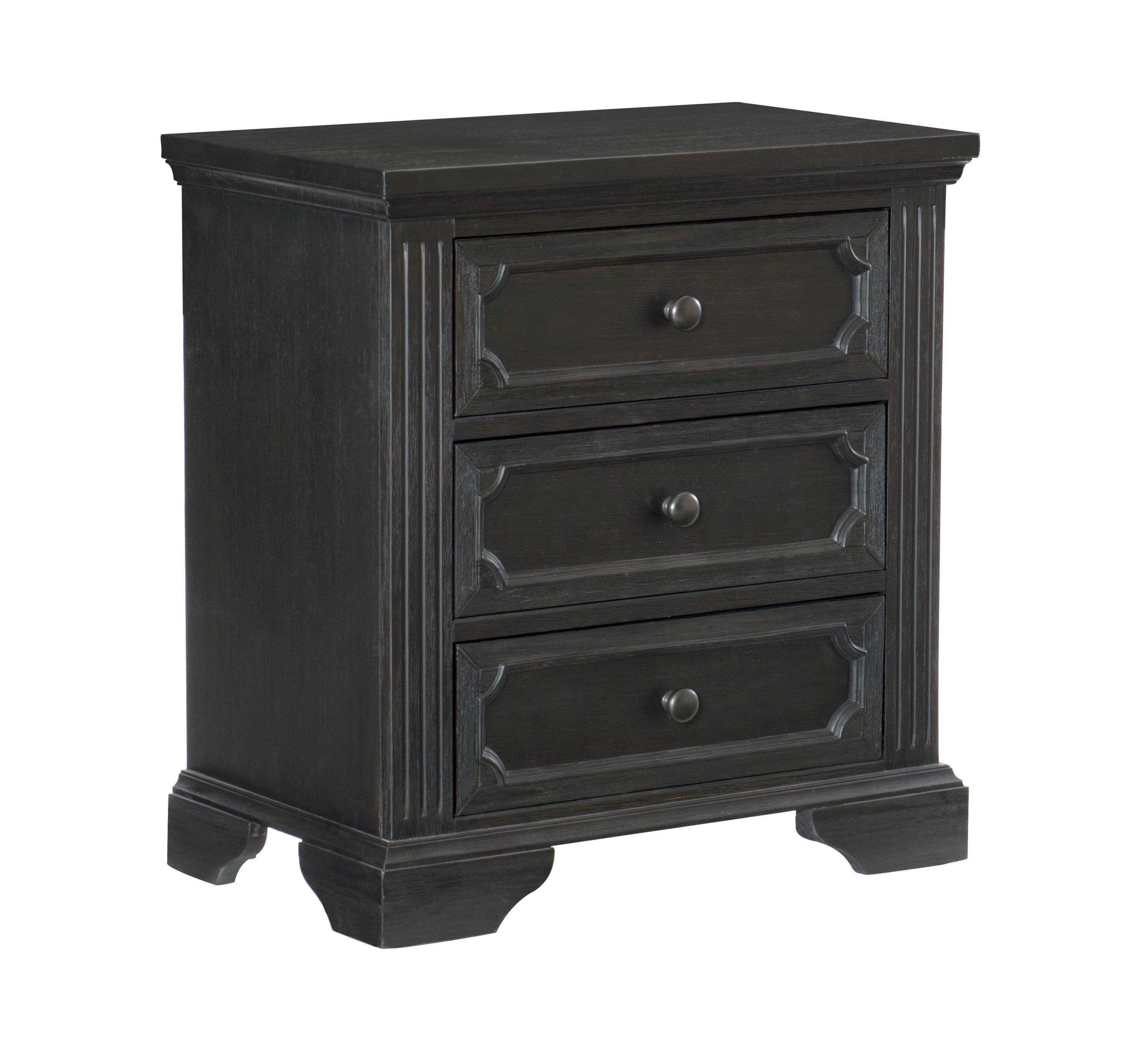 

    
Rustic Wire-Brushed Charcoal Wood Nightstand Homelegance 1647-4 Bolingbrook
