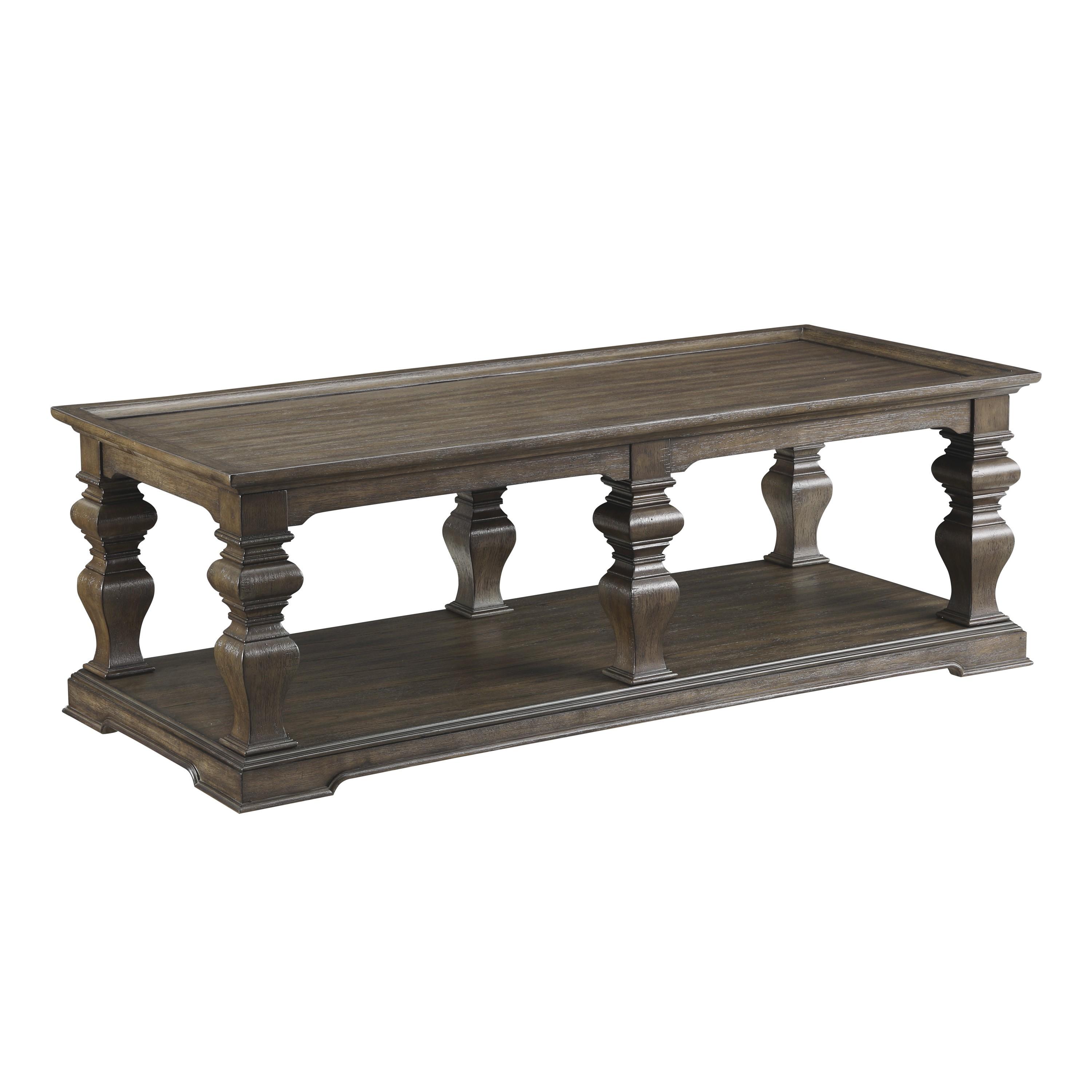

    
Rustic Wire Brushed Oak Finish Wood Cocktail Table Homelegance 3675-30 Calera
