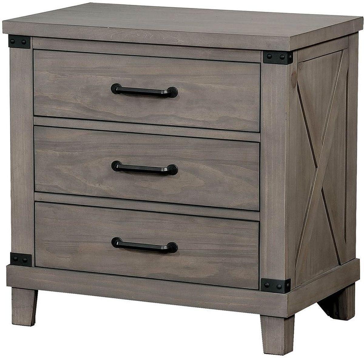 

    
 Order  Rustic Wood CAL King Bedroom Set 5 w/Chest in Gray Bianca by Furniture of America
